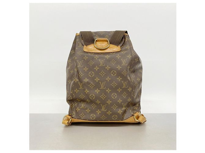 Zaino Louis Vuitton Monogram Montsouris GM Marrone - vista 17