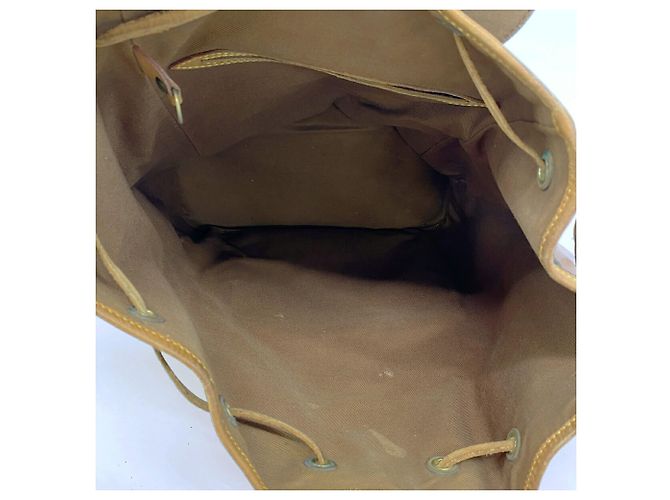 Zaino Louis Vuitton Monogram Montsouris GM Marrone - vista 4