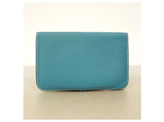 Hermès Cartera larga Hermes Dogon GM Azul - vista 10