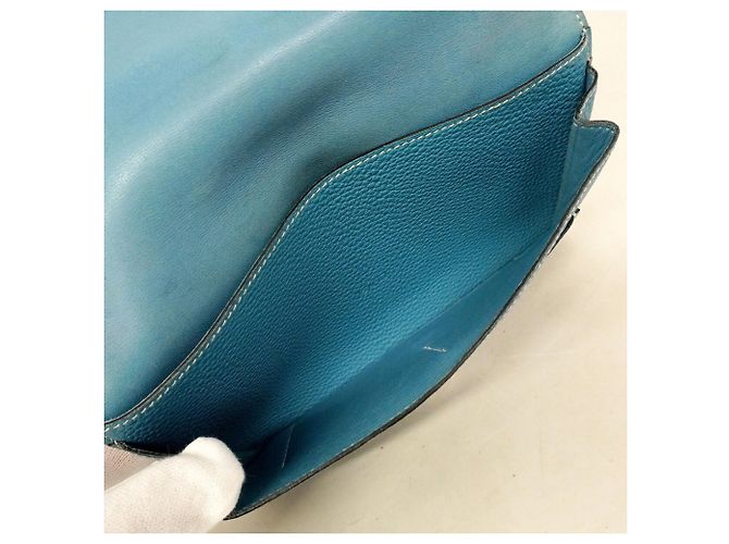 Hermès Cartera larga Hermes Dogon GM Azul - vista 4