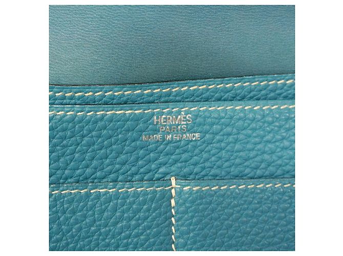 Hermès Cartera larga Hermes Dogon GM Azul - vista 5