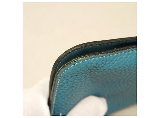 Hermès Cartera larga Hermes Dogon GM Azul - vista 6