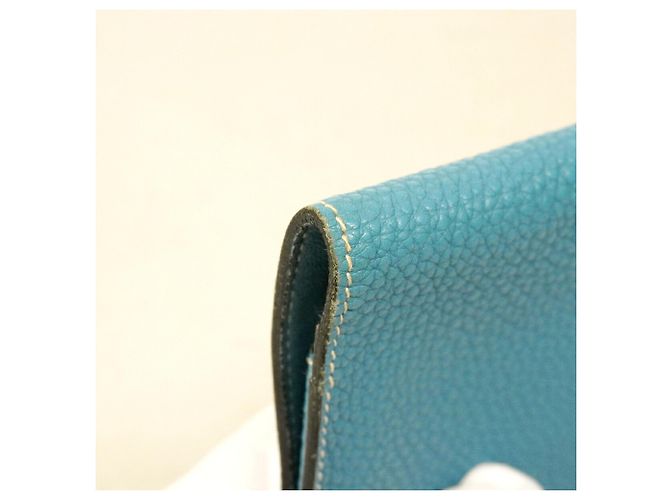Hermès Cartera larga Hermes Dogon GM Azul - vista 7