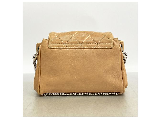 Borsa a tracolla Chanel Matelassé con catena Marrone chiaro - vista 13