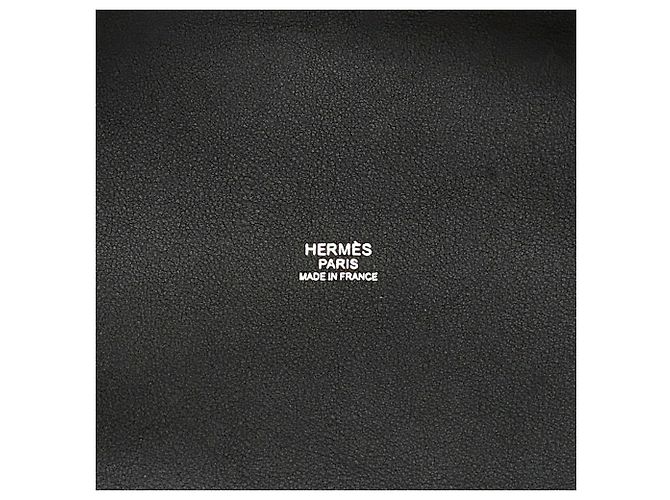 Hermès Borsa Tote Hermes H Ambie GM Toile Nero - vista 5
