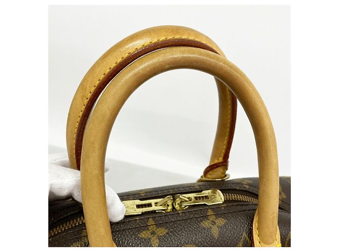 Borsa Louis Vuitton Monogram Deauville Marrone - vista 9