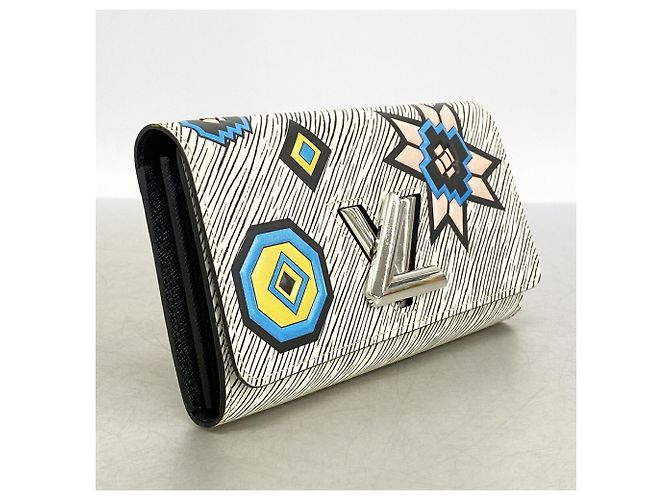 Louis Vuitton Epi Leather Portefeuille Twist Long Wallet M61491 Bianco - vista 2