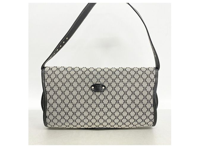 16 Céline Bolso Celine Macadam de lona de nylon Castaño Negro - vista 9