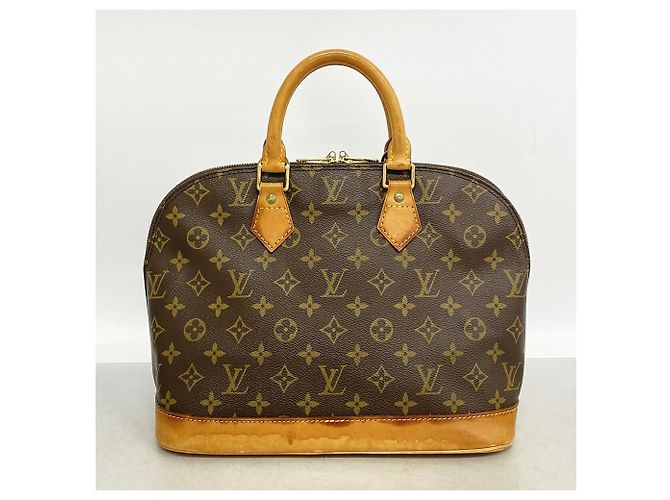 Louis Vuitton Alma Monogram Handtasche Braun - Ansicht 10