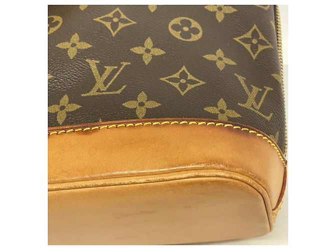 Louis Vuitton Alma Monogram Handtasche Braun - Ansicht 6