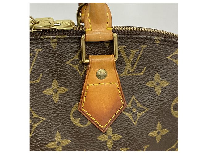 Louis Vuitton Alma Monogram Handtasche Braun - Ansicht 8
