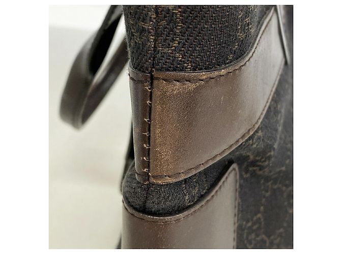Borsa Tote Gucci in tela marrone 73983 - vista 7