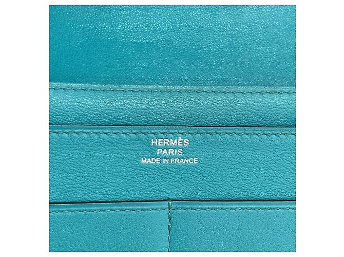 Hermès Cartera larga Hermes Dogon Swift Verde - vista 4