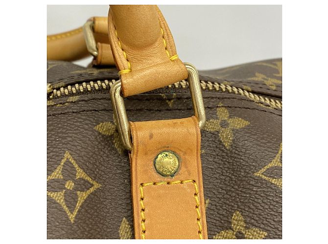 Bolsa Louis Vuitton Boston Monogram Keepall 60 Marrom - vista 9