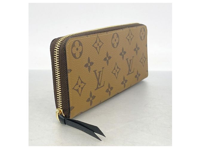 Louis Vuitton Monogram Reverse Portefeuille Clemence Long Wallet Braun - Ansicht 2
