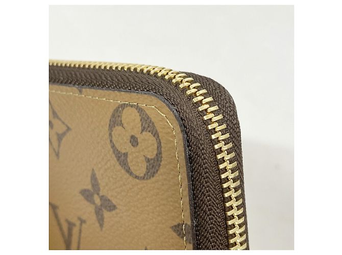 Louis Vuitton Monogram Reverse Portefeuille Clemence Long Wallet Braun - Ansicht 7