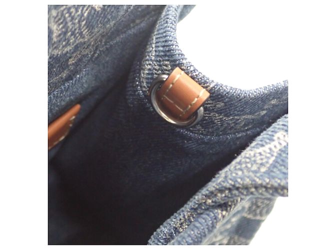 Céline Celine Blue Small Denim Triomphe Cabas Thais Tote Blau - Ansicht 7