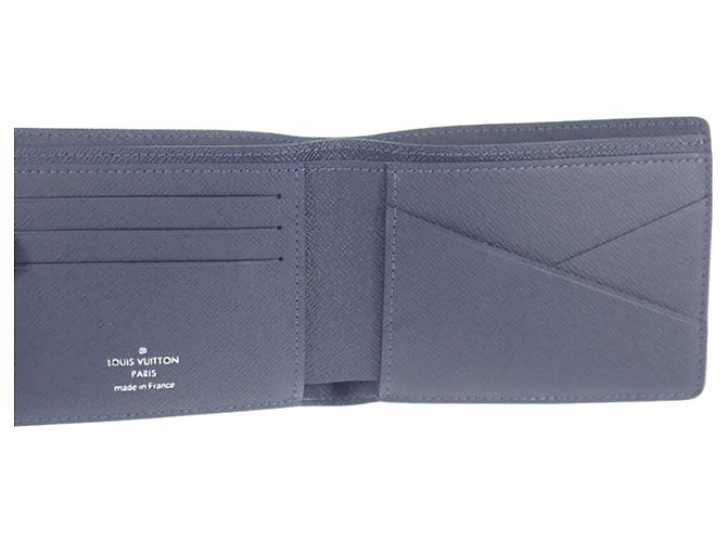 Cartera Multiple Louis Vuitton Blue Taiga Azul Azul marino - vista 6