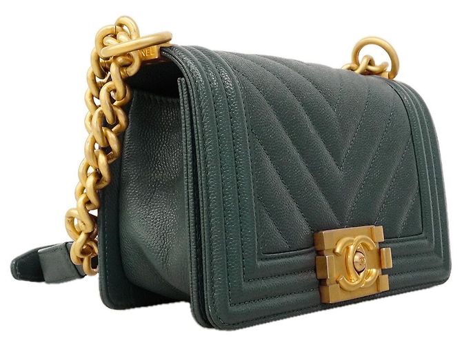 Borsa a tracolla Chanel Boy Chain Blu - vista 2