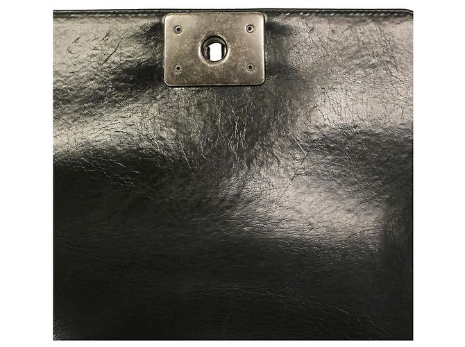 Bolso de hombro Chanel Boy Chain Negro - vista 9