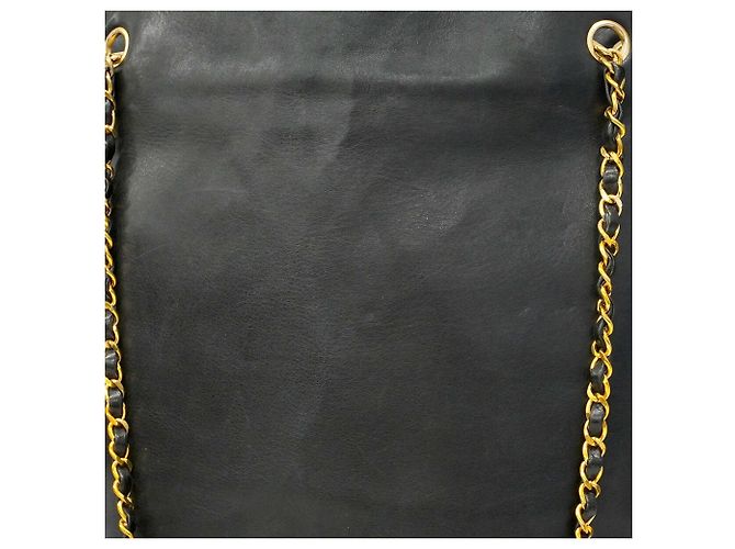 Chanel Matelassé Lammleder Chain Tote Bag Schwarz - Ansicht 13