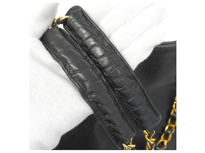 Chanel Matelassé Lammleder Chain Tote Bag Schwarz - Ansicht 9