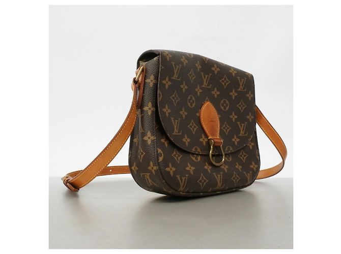 Borsa a tracolla Louis Vuitton Monogram Saint Cloud GM Marrone - vista 2