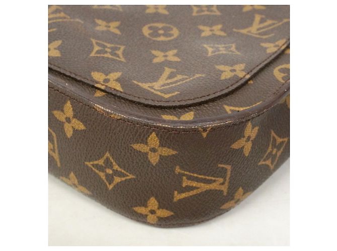 Borsa a tracolla Louis Vuitton Monogram Saint Cloud GM Marrone - vista 6