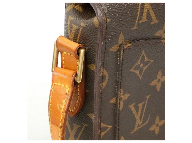 Borsa a tracolla Louis Vuitton Monogram Saint Cloud GM Marrone - vista 9