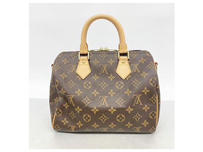 Borsa Louis Vuitton Monogram Speedy Bandoulière 25 Marrone - vista 10