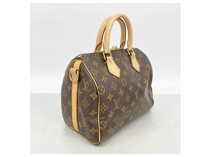 Borsa Louis Vuitton Monogram Speedy Bandoulière 25 Marrone - vista 2