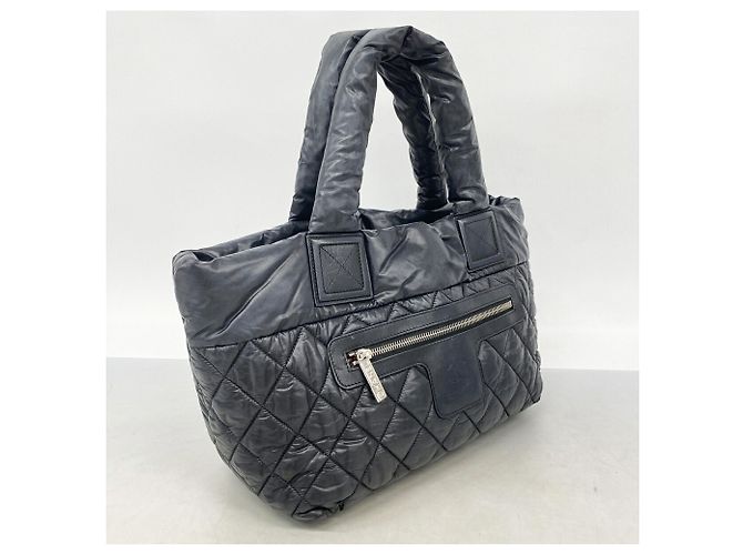 Borsa Tote Chanel Coco Cocoon in nylon Nero - vista 2