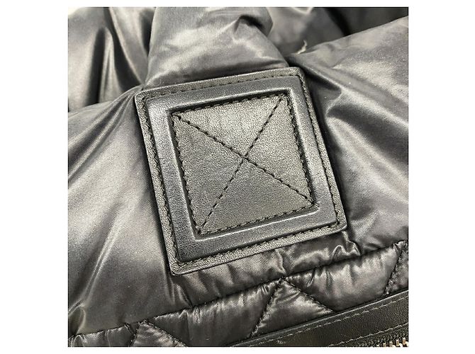 Borsa Tote Chanel Coco Cocoon in nylon Nero - vista 8