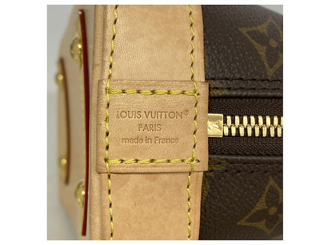 Louis Vuitton Alma BB Monogram Handtasche Braun - Ansicht 5
