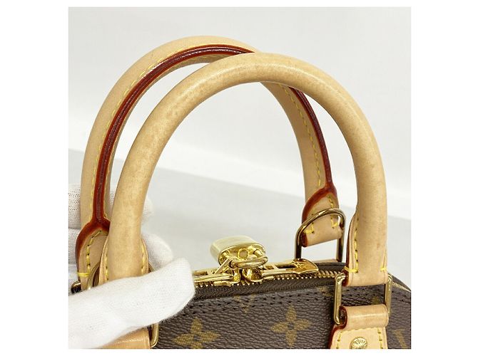Louis Vuitton Alma BB Monogram Handtasche Braun - Ansicht 7