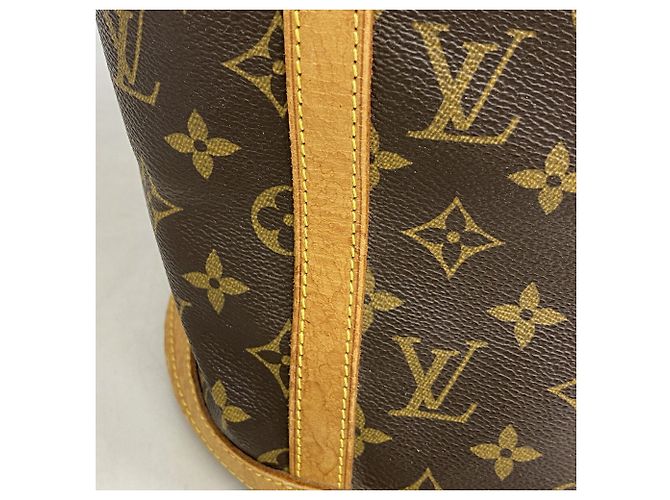 Borsa Tote Louis Vuitton Monogram Bucket GM Marrone - vista 11