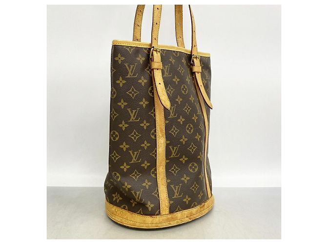 Borsa Tote Louis Vuitton Monogram Bucket GM Marrone - vista 2