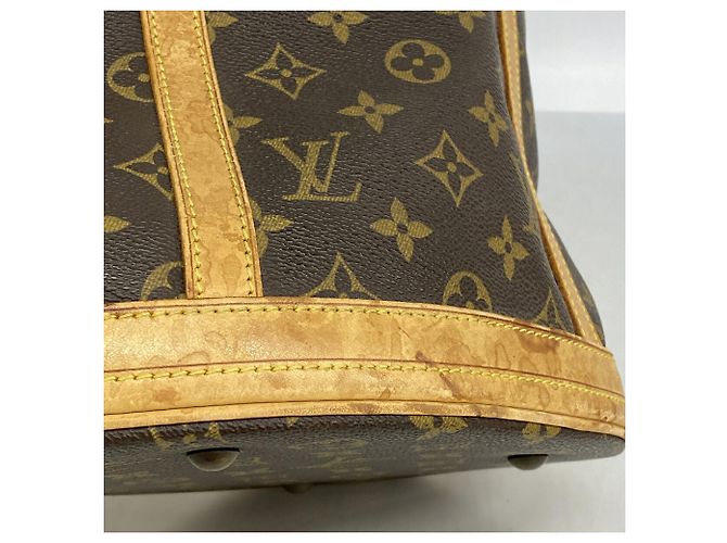 Borsa Tote Louis Vuitton Monogram Bucket GM Marrone - vista 6