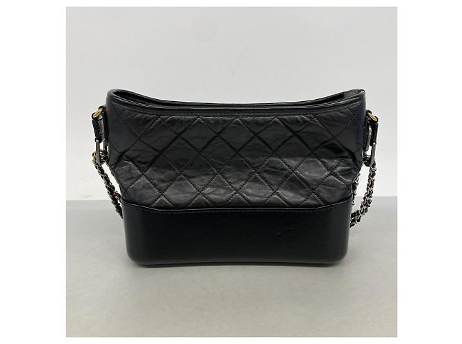 Borsa a tracolla Gabrielle in pelle nera Chanel Nero - vista 10