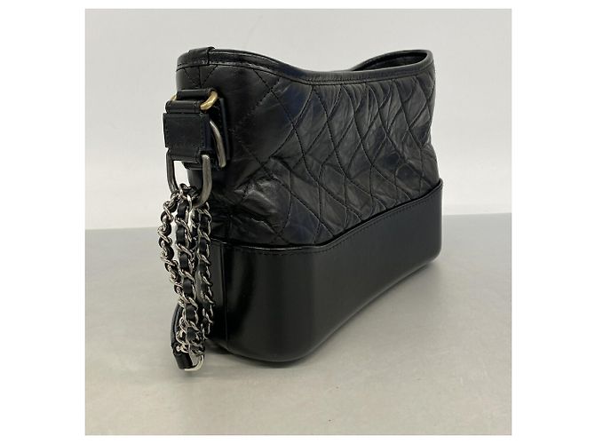 Borsa a tracolla Gabrielle in pelle nera Chanel Nero - vista 2