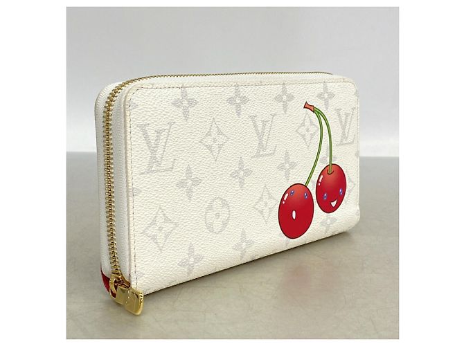 Cartera Larga Zippy Louis Vuitton Monogram Cherry Blanco - vista 2