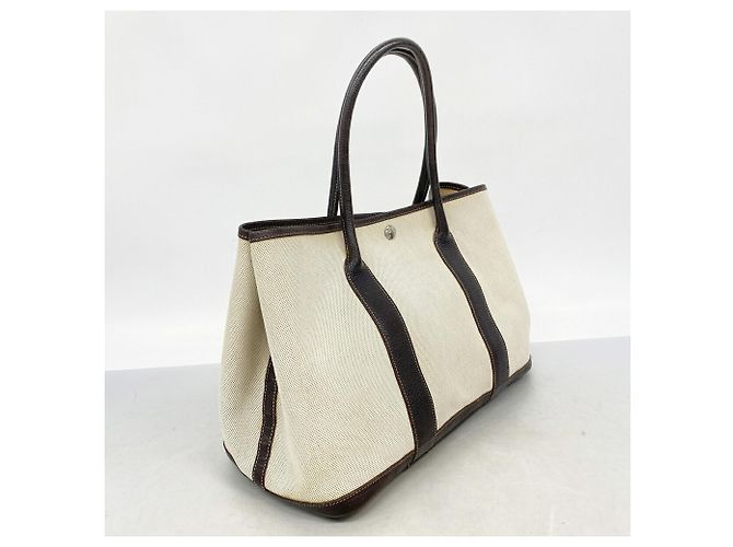 Hermès Bolso Tote Hermes Garden PM Castaño - vista 2
