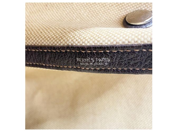 Hermès Bolso Tote Hermes Garden PM Castaño - vista 5