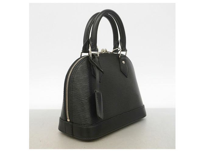 Borsa a mano Louis Vuitton Alma BB in pelle Epi Nero - vista 2