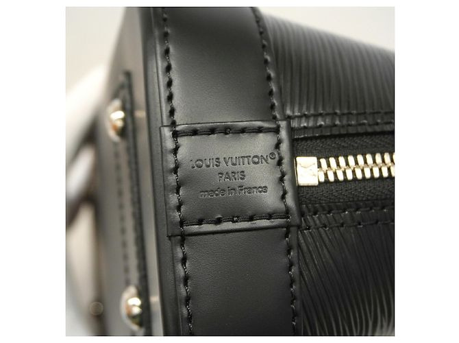 Borsa a mano Louis Vuitton Alma BB in pelle Epi Nero - vista 5