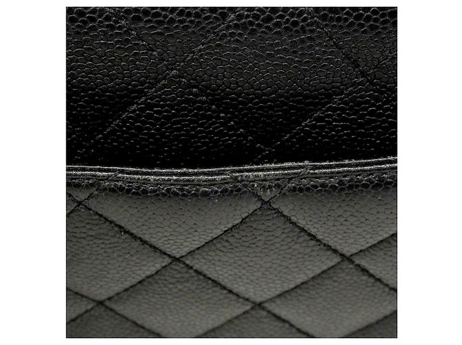 Borsa Chanel Matelassé in pelle caviar nera Nero - vista 11