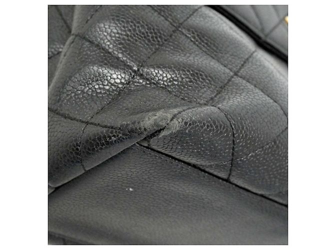 Borsa Chanel Matelassé in pelle caviar nera Nero - vista 14