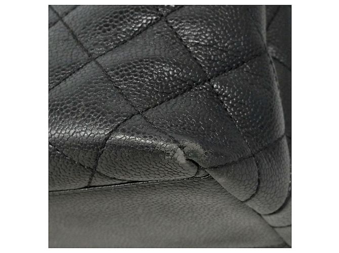 Borsa Chanel Matelassé in pelle caviar nera Nero - vista 6
