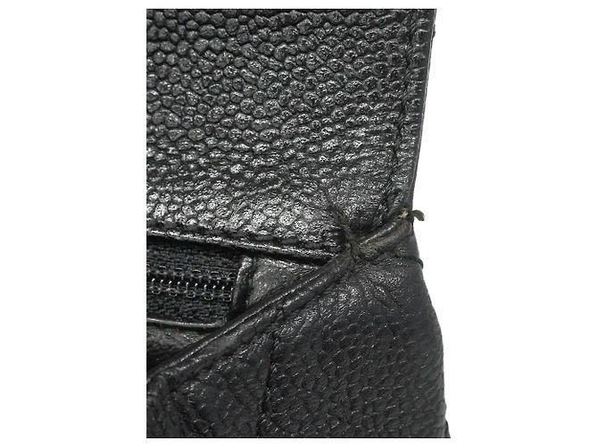 Borsa Chanel Matelassé in pelle caviar nera Nero - vista 8