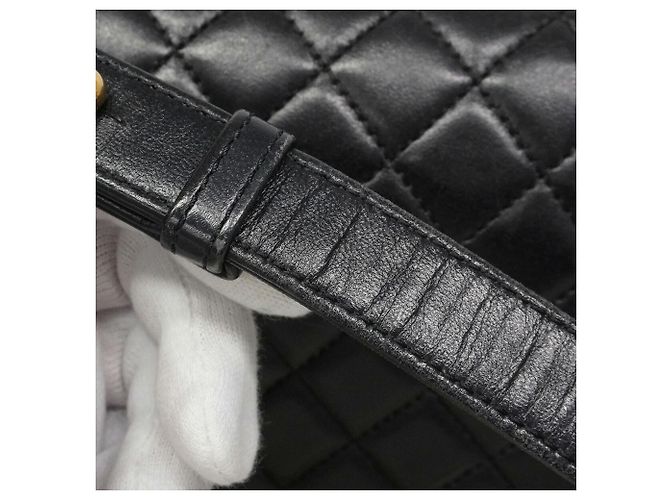 Borsa a tracolla Chanel Boy Chain Nero - vista 10